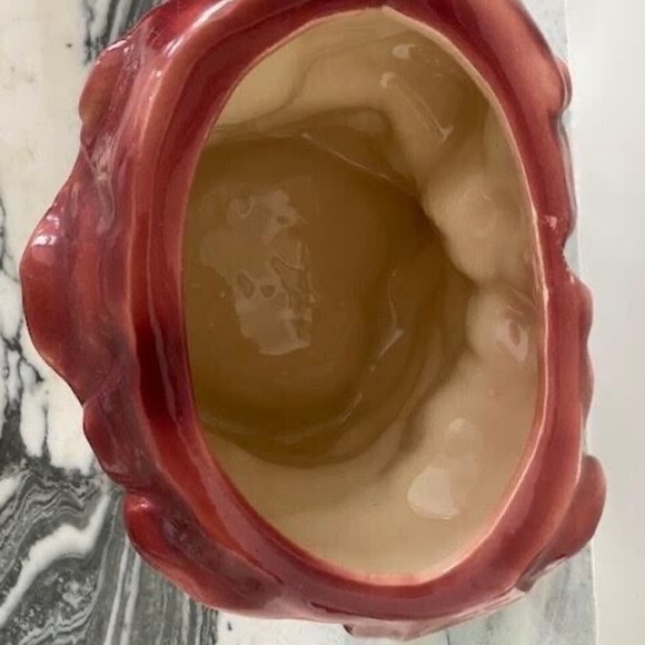 PICK-UP ONLY Antique LARGE McCoy Red Riding Hood Porcelain Cookie Jar Brush K24 - Picture 4 of 6